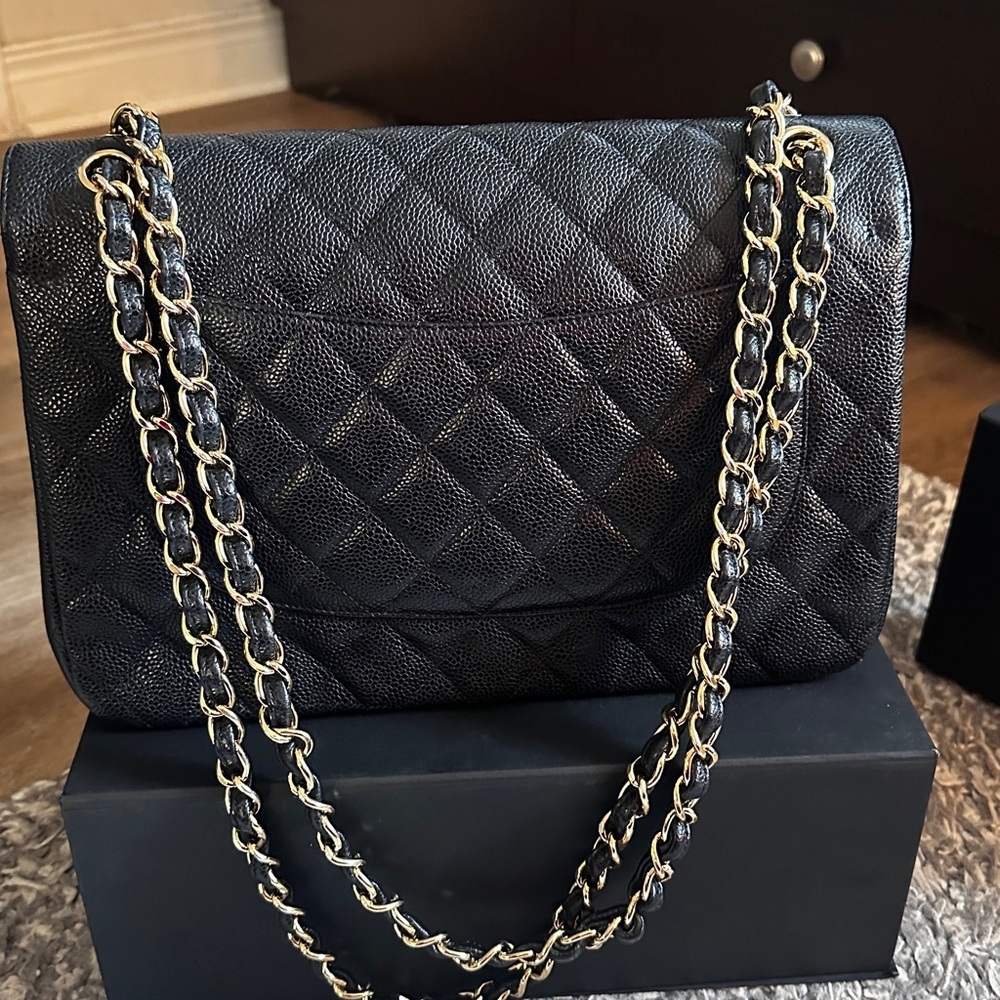 ❌SOLD❌CHANEL JUMBO CAVIAR GHW - Picture 16 of 16